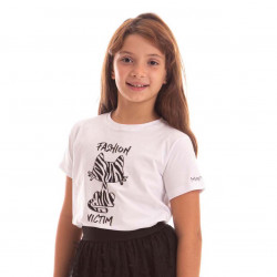 Camiseta Gato Zebra Kids