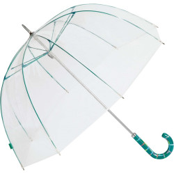 Paraguas Transparente Verde