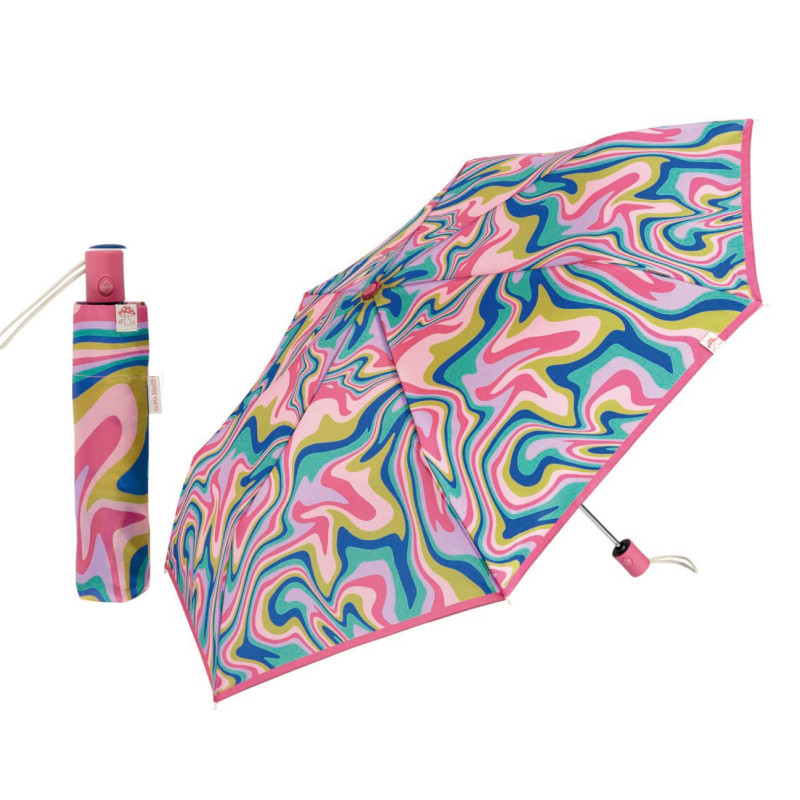 Paraguas Plegable Psicodelic Rosa