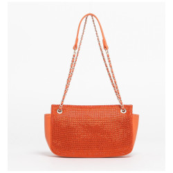 Bolso Bandolera Strass Naranja