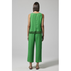 Pantalón Capri Verde