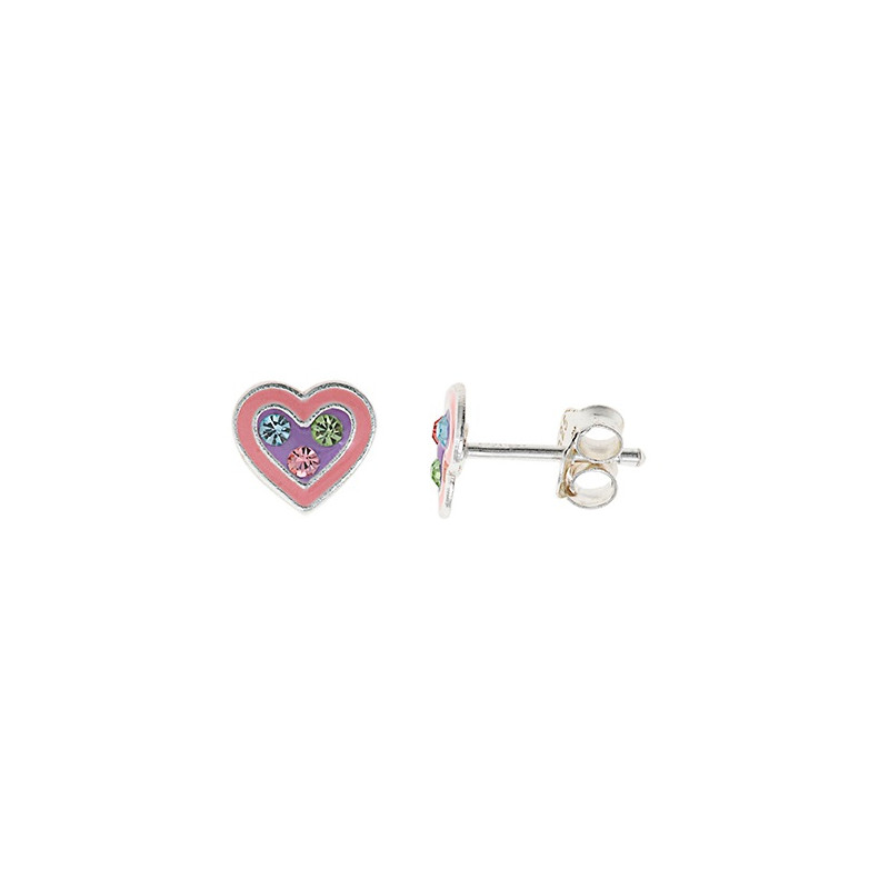 Pendientes Plata Heart