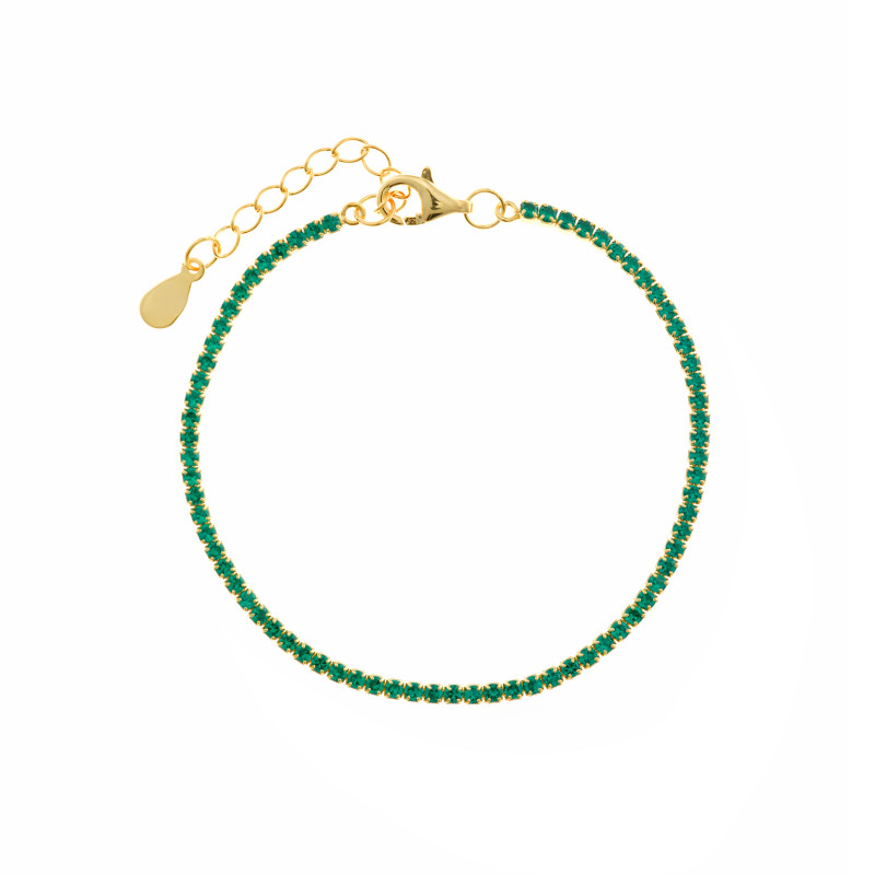 Pulsera Plata Diversity Verde