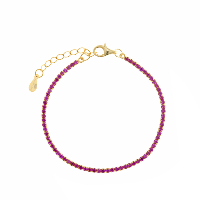 Pulsera Plata Diversity Ruby