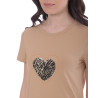 Camiseta Corazón Cebra