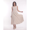 Vestido Lino Beige