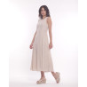Vestido Lino Beige