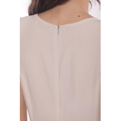 Vestido Lino Beige