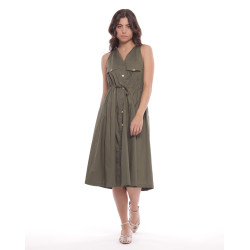 Vestido Camisero Verde