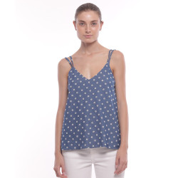 Top Chambray Bordado