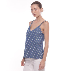 Top Chambray Bordado
